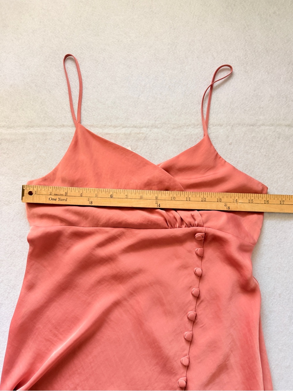 Zara NWT Rose Satin Wrap-Front Maxi Slip Dress Size Medium - Picture 12 of 14